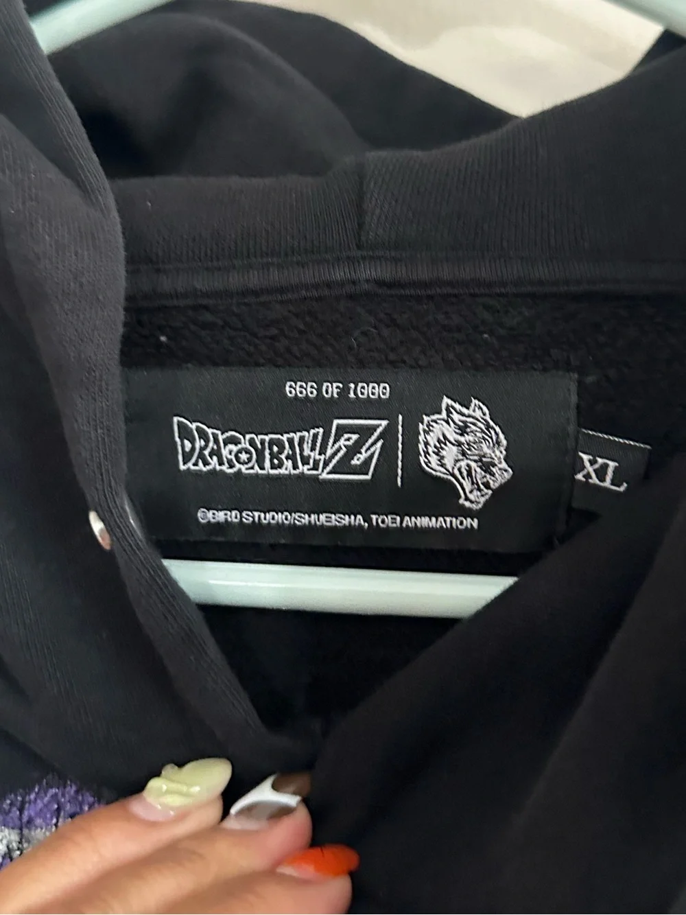 Darc Sport x Dragon Ball Z Frieza Energy Hoodie Size XL